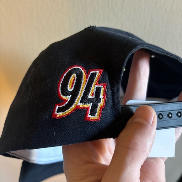 Vintage 90s Bill Elliott #94 McDonalds Drive Thru Crew Snapback Hat Cap Black - Picture 3 of 4